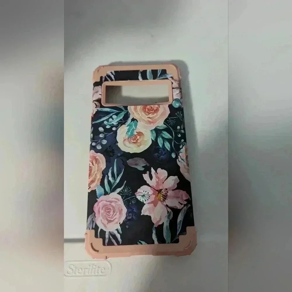 Google Pixel 6 Pro Case, Heavy Duty Shockproof Protection Floral Print (EUC)